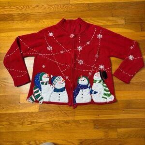 VTG Tiara International Christmas Collection cardigan
